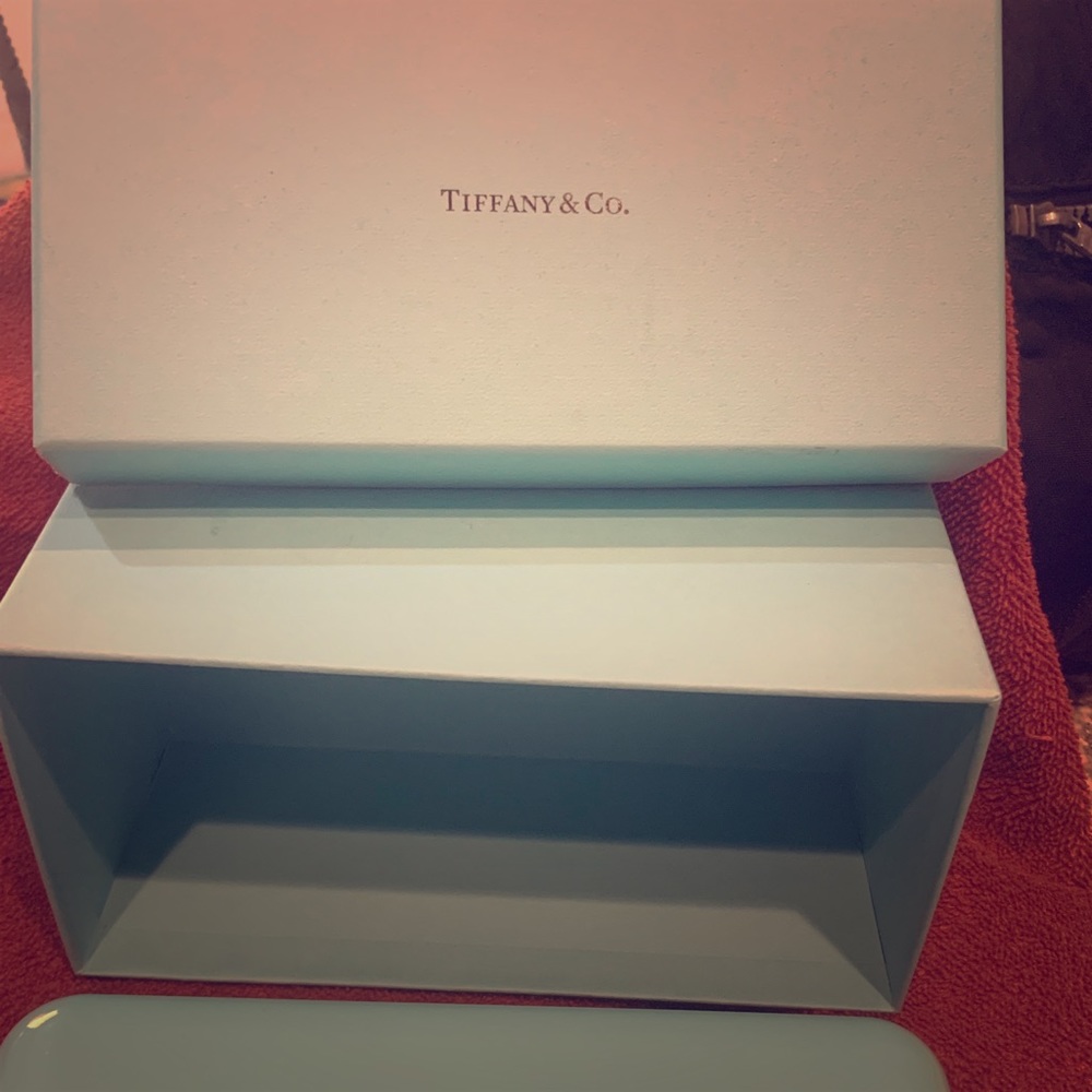 Tiffany sun glass case and box